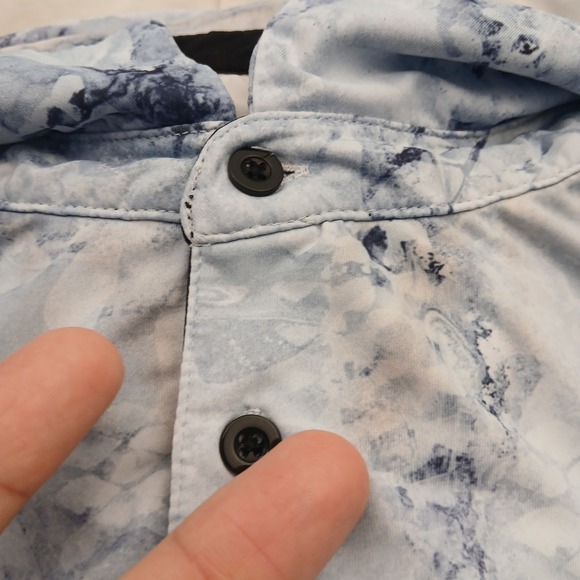 Scales‎ Polo Mens XXL 2XL White AOP Golf Performance Stretch Flex Golf Club Logo - Picture 4 of 13